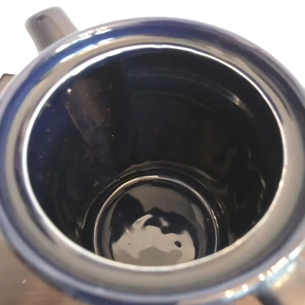 Vintage Pfaltzgraff Coffee/Tea Pot Cobalt Blue Made USA 6 Cups Item 490 Perfect